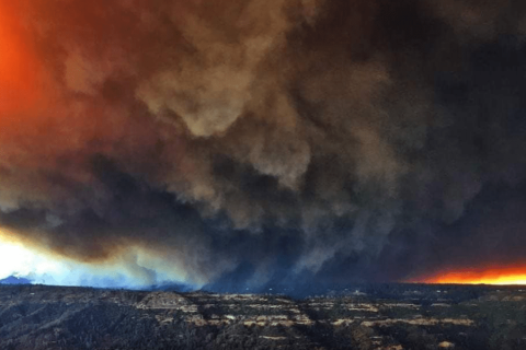 Smoke from the 2018 Camp fire.