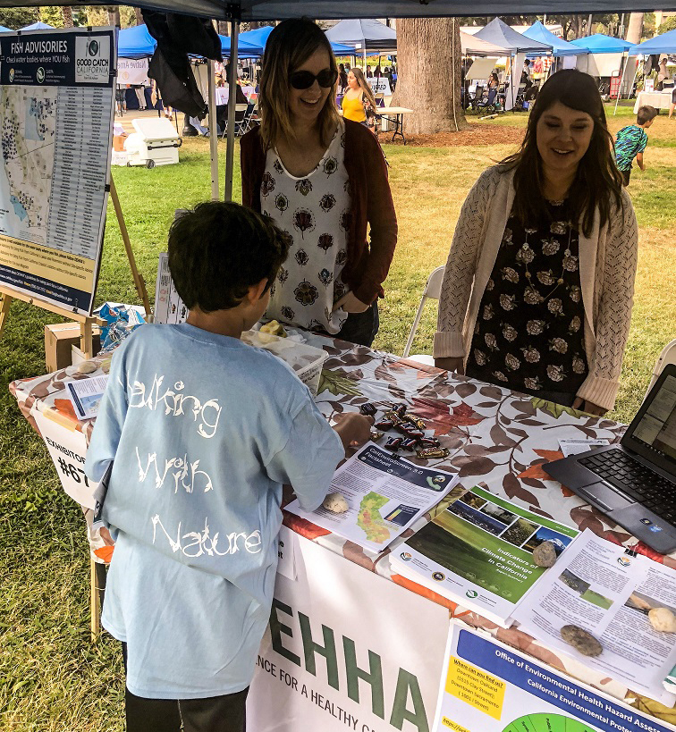 OEHHA staff sharing information at the 2018 Native American Day